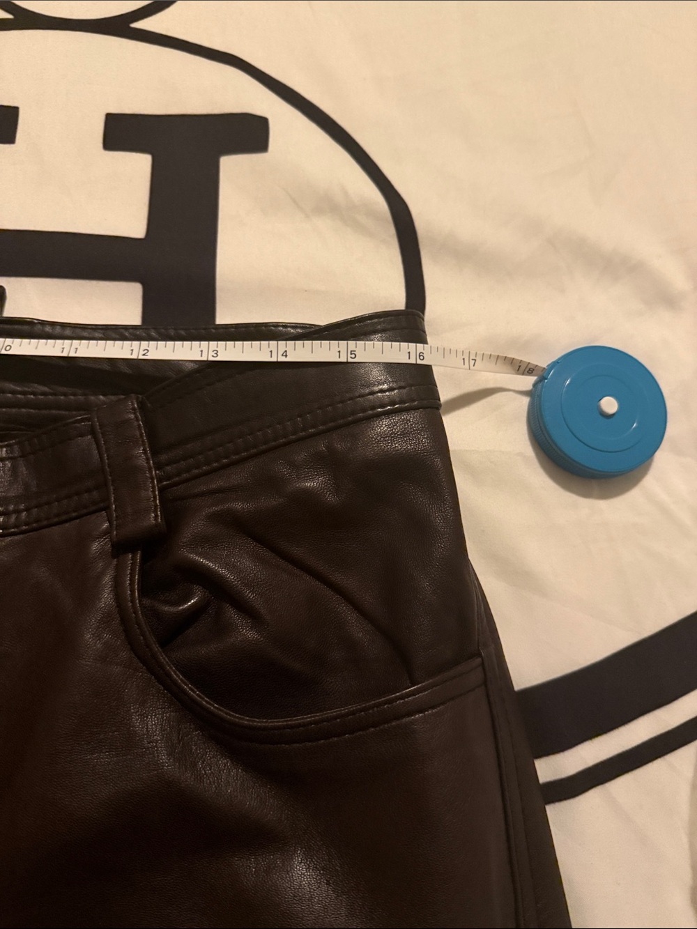 Ermenegildo Zegna Black Leather Relaxed pants - Picture 9 of 9